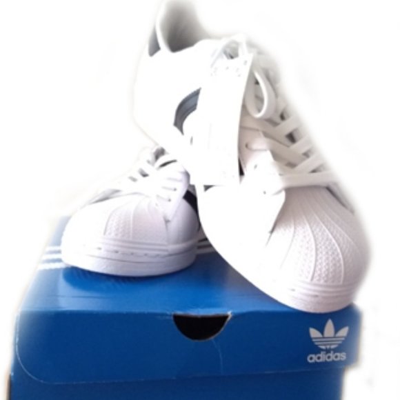 New Women's Adidas Superstar Genuine Leather Fashionable Sneakers/Athletic/Tenni - Picture 11 of 14